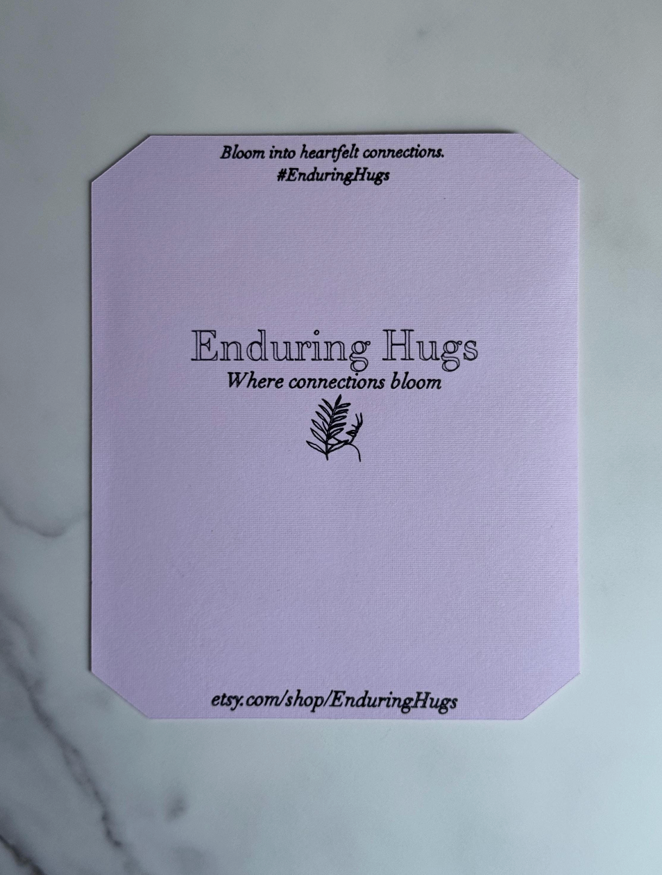 Botanical Silhouette Empowerment Card | Elegant Empowerment Design