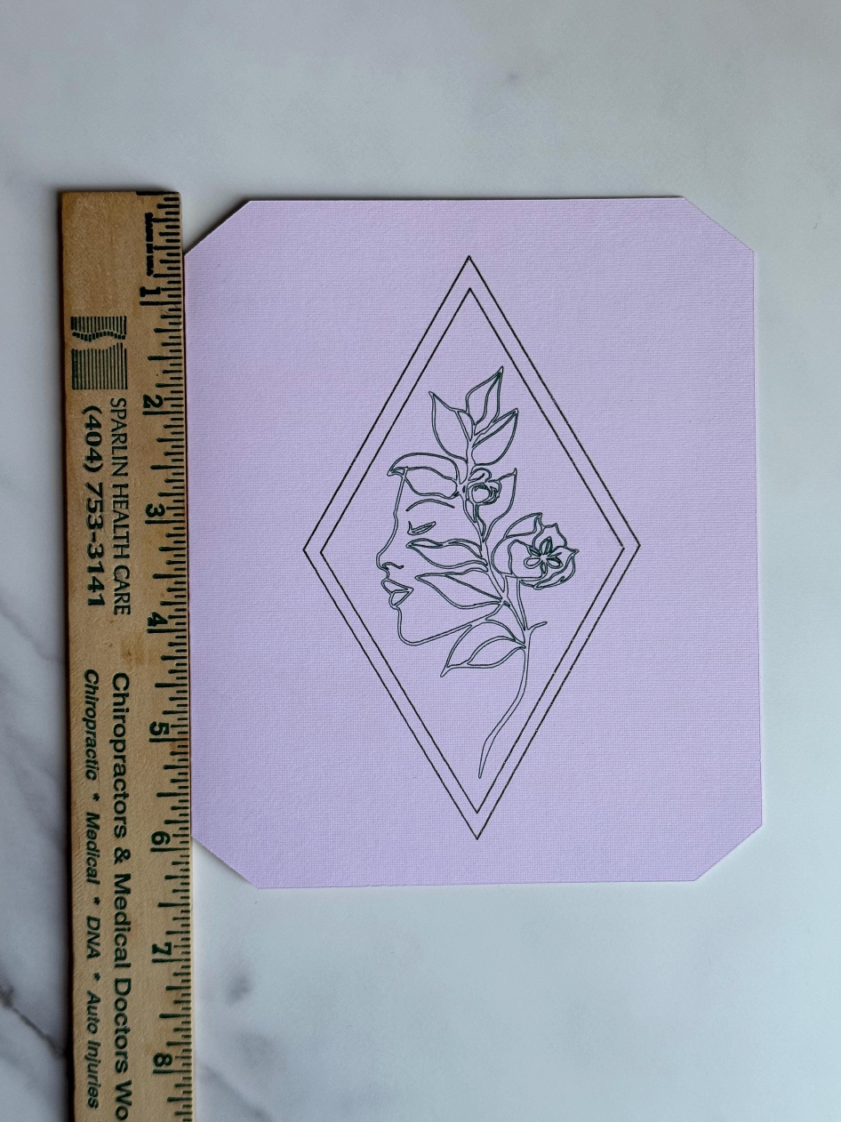 Botanical Silhouette Empowerment Card | Elegant Empowerment Design