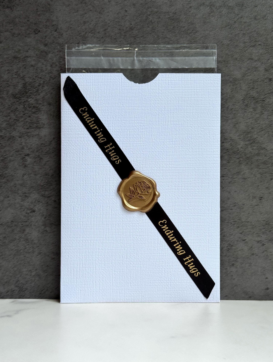 Floral Silhouette Arched Card | Minimalist Arched Design