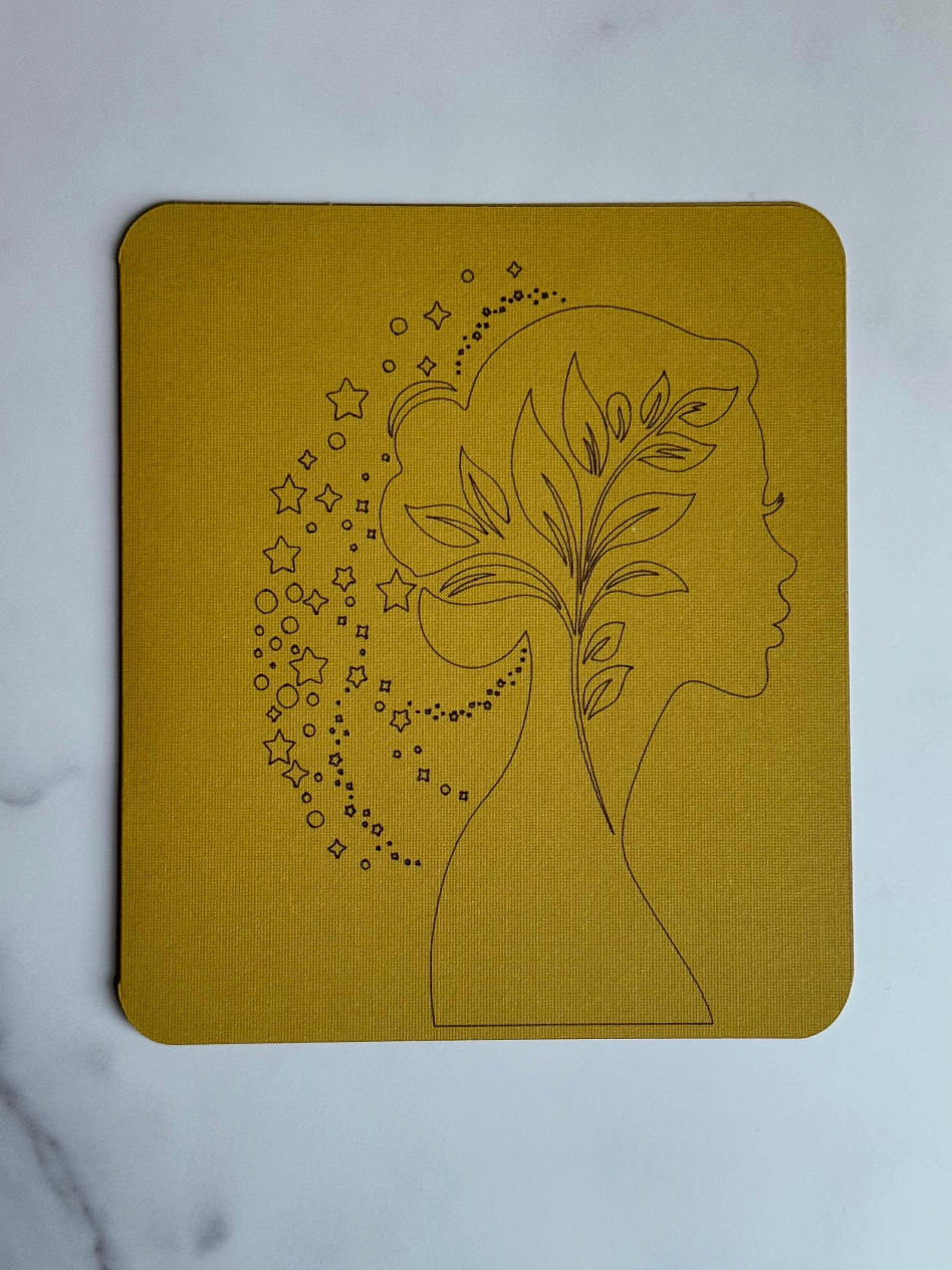 Floral Silhouette Empowerment Card – Thoughtful Gift for Women & Elegant Greeting Card