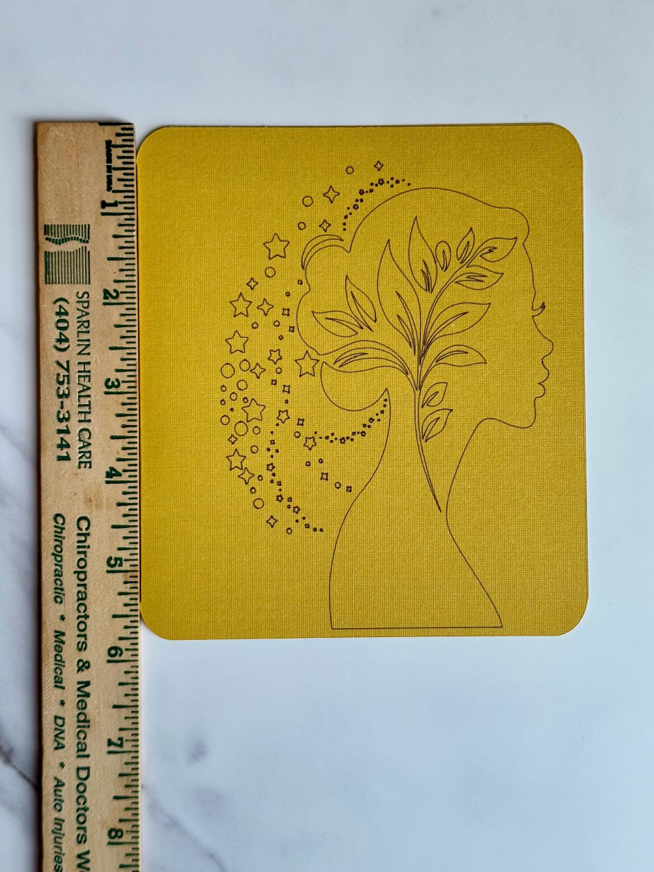 Floral Silhouette Empowerment Card – Thoughtful Gift for Women & Elegant Greeting Card