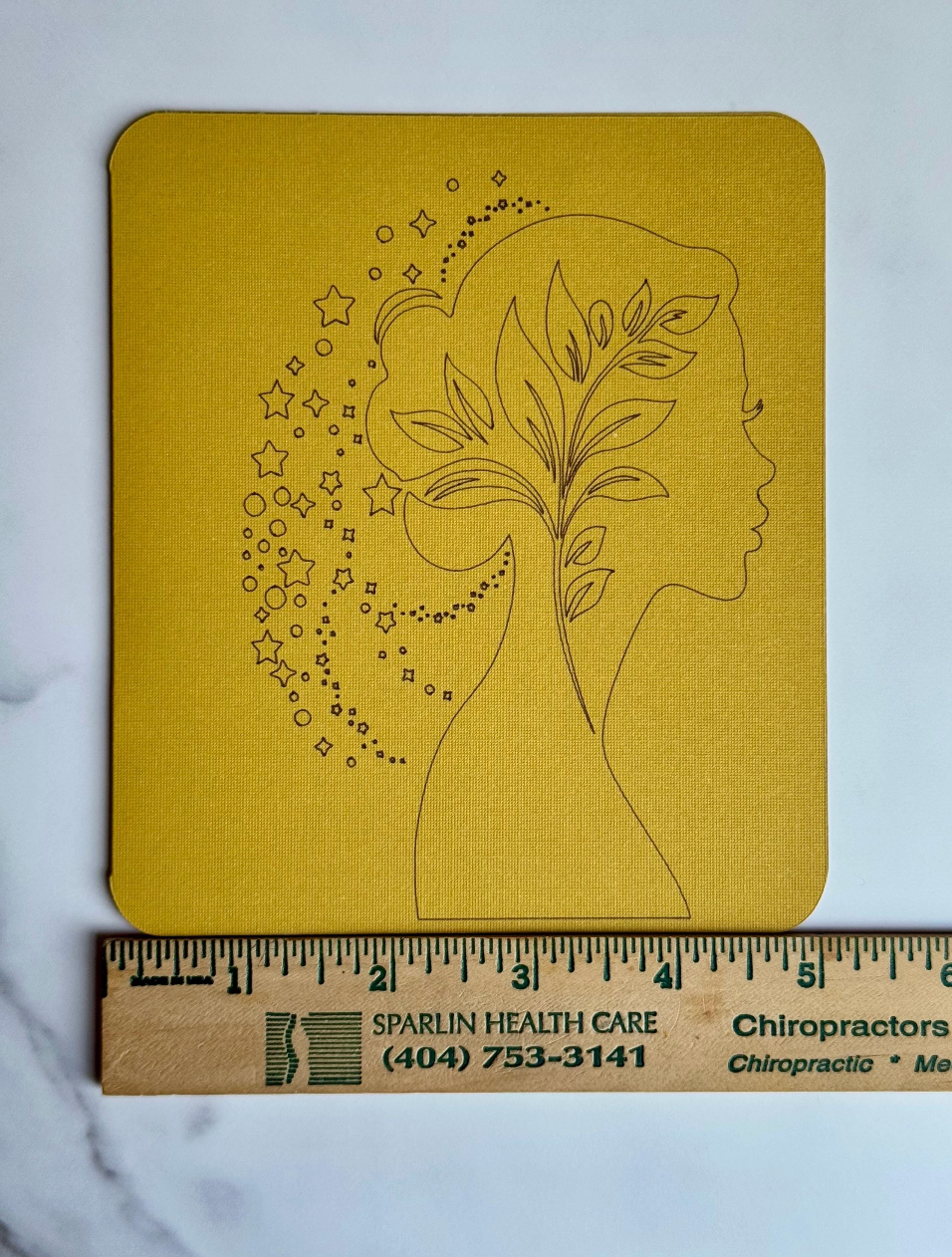 Floral Silhouette Empowerment Card – Thoughtful Gift for Women & Elegant Greeting Card