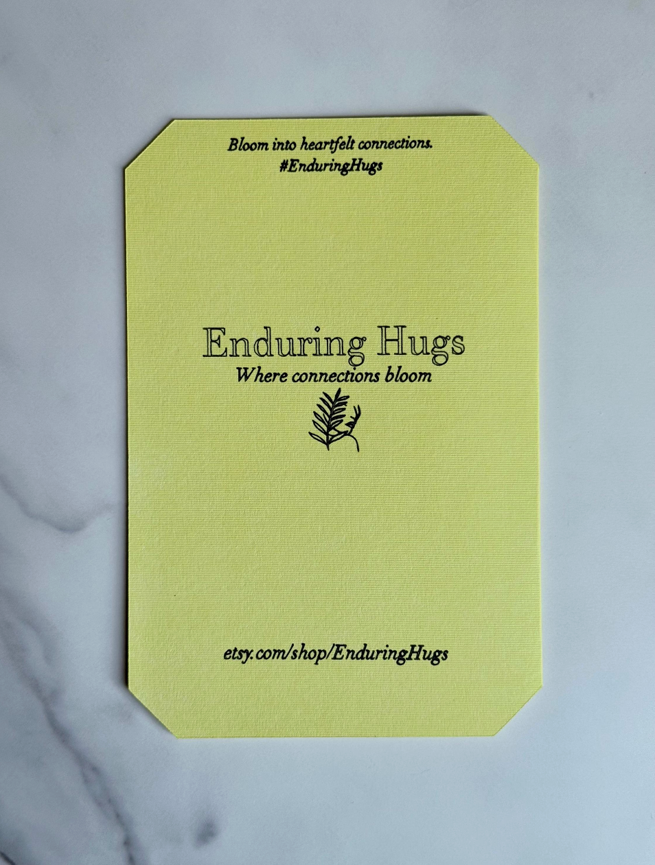 Minimalist Floral Empowerment Card | Elegant Line Art Design