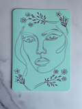 Serene Floral Portrait Card | Growth Mindset Gift for Women & Friends
