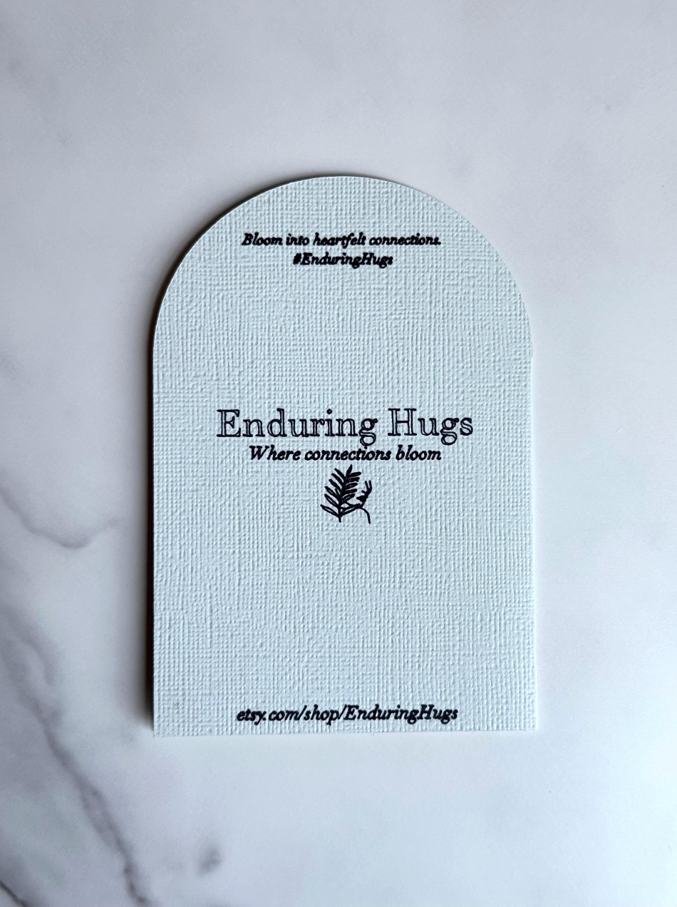 Floral Crown Arched Card | Elegant Arched Design