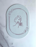 Elegant Floral Silhouette Greeting Card